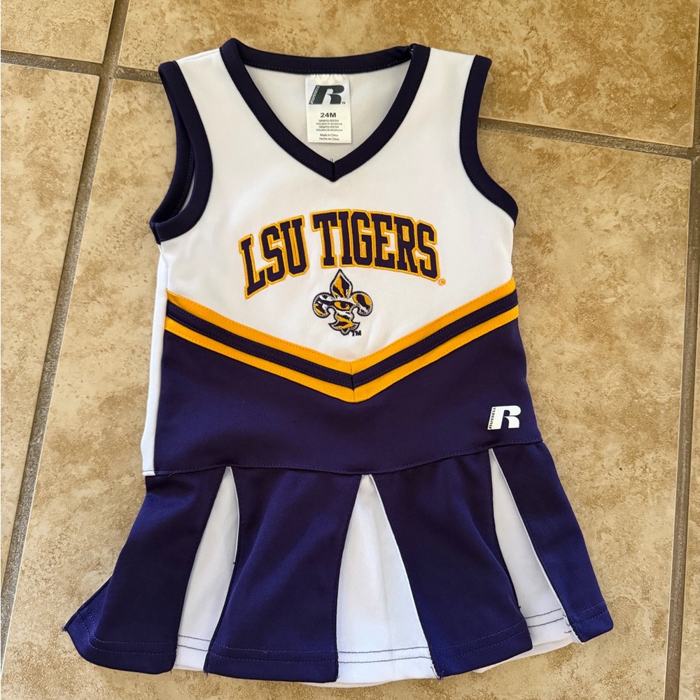 Russell Athletic LSU Tigers Kids Cheer Dress - Purple, White, and Gold